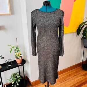Vintage Metallic Knit Dress